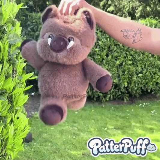 PatterPuff™ Running Wild Boar Plushie