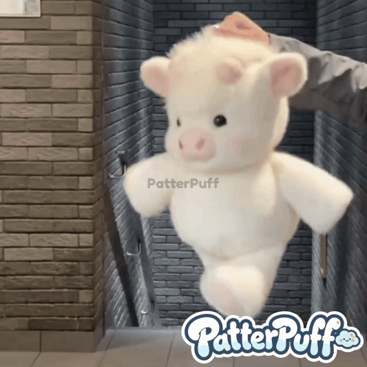 PatterPuff™ Running Highland Cow Plushie