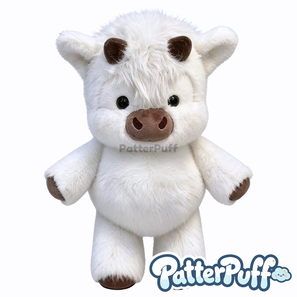 PatterPuff™ Running Highland Cow Plushie