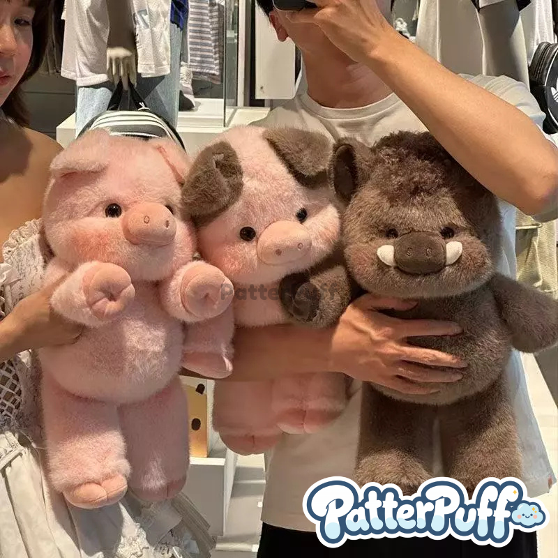PatterPuff™ Running Wild Boar Plushie