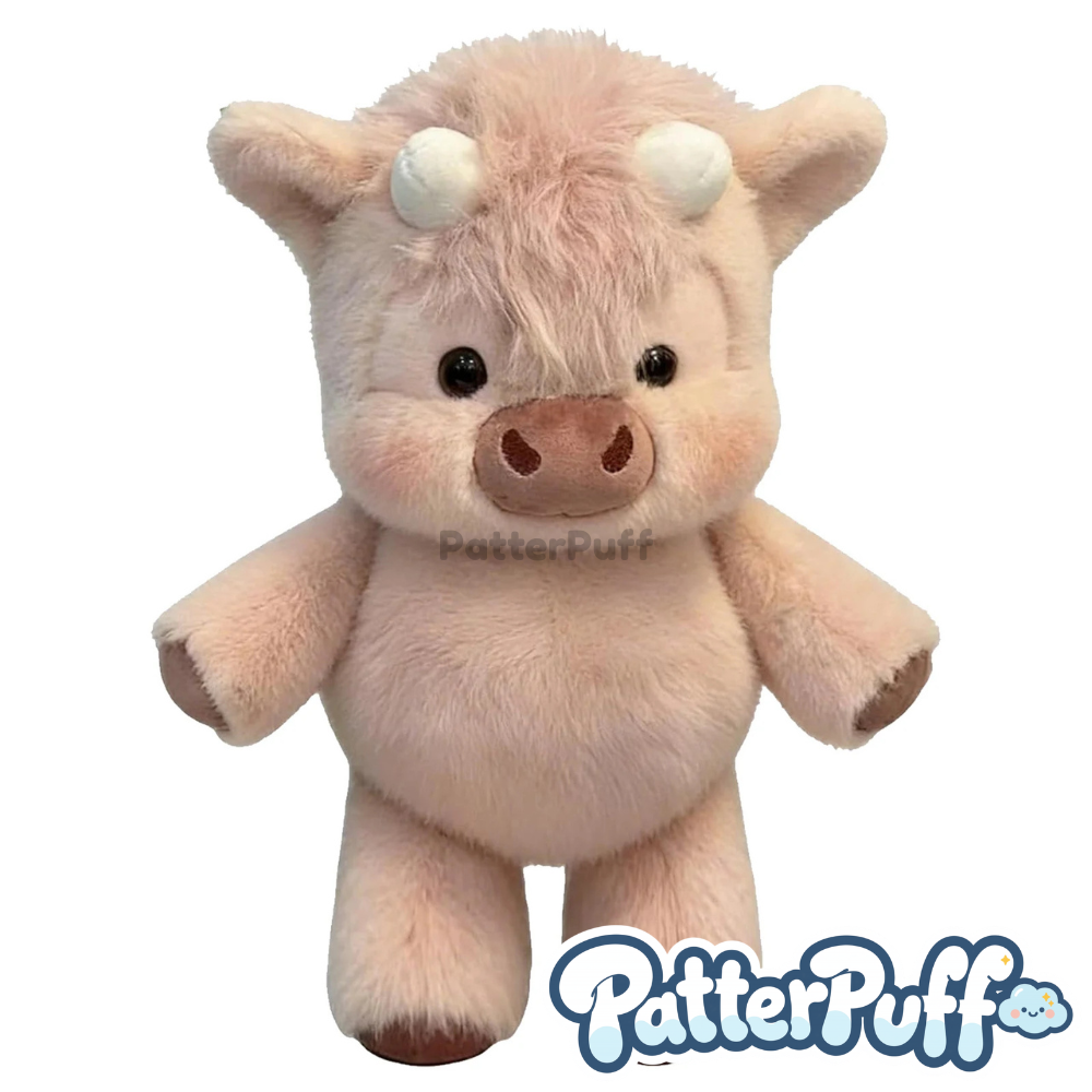PatterPuff™ Running Highland Cow Plushie