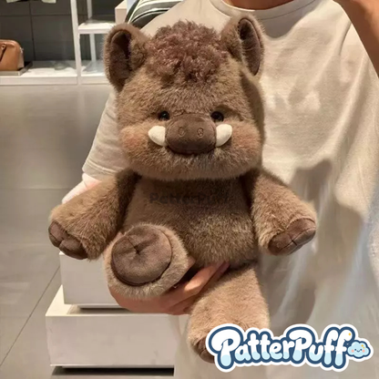 PatterPuff™ Running Wild Boar Plushie