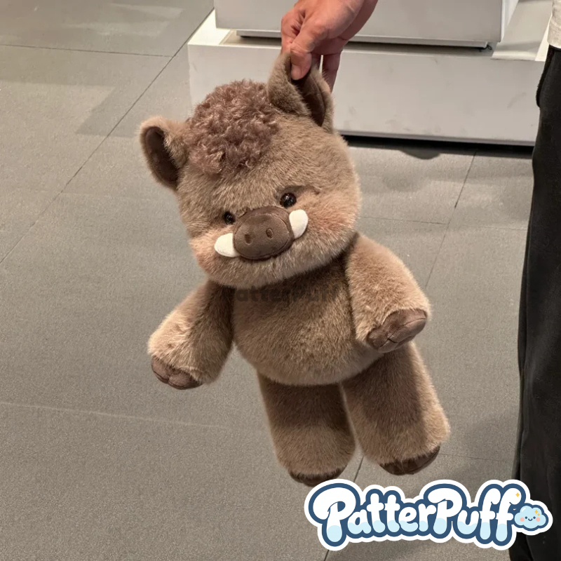 PatterPuff™ Running Wild Boar Plushie