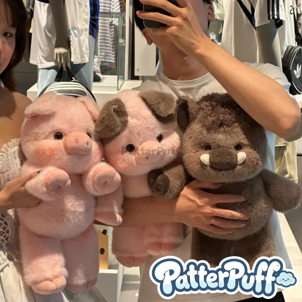 PatterPuff™ Running Pig Plushie