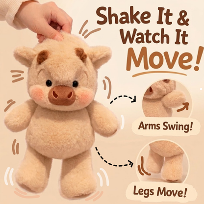 PatterPuff™ Running Highland Cow Plushie