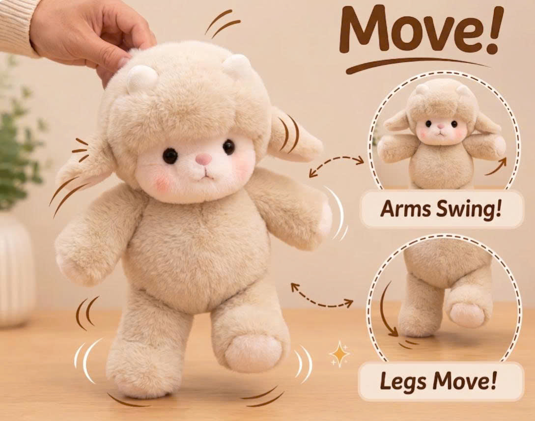 PatterPuff™ Running Lamb Plushie